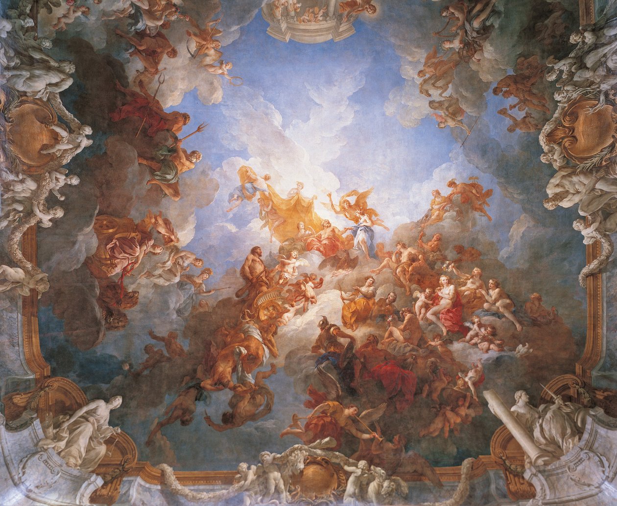 La Apoteosis de Hércules de François Lemoyne