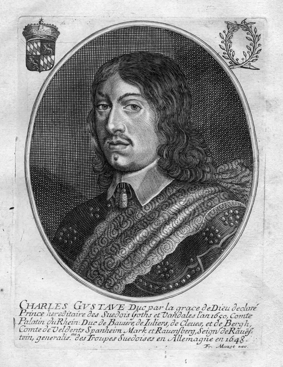 Retrato grabado de François Mazot