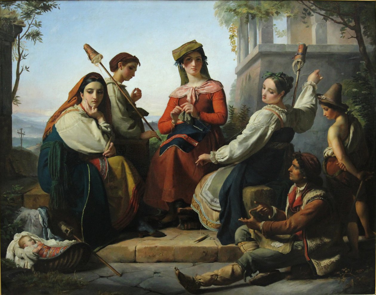 Las hilanderas de Fondi de François Joseph Navez