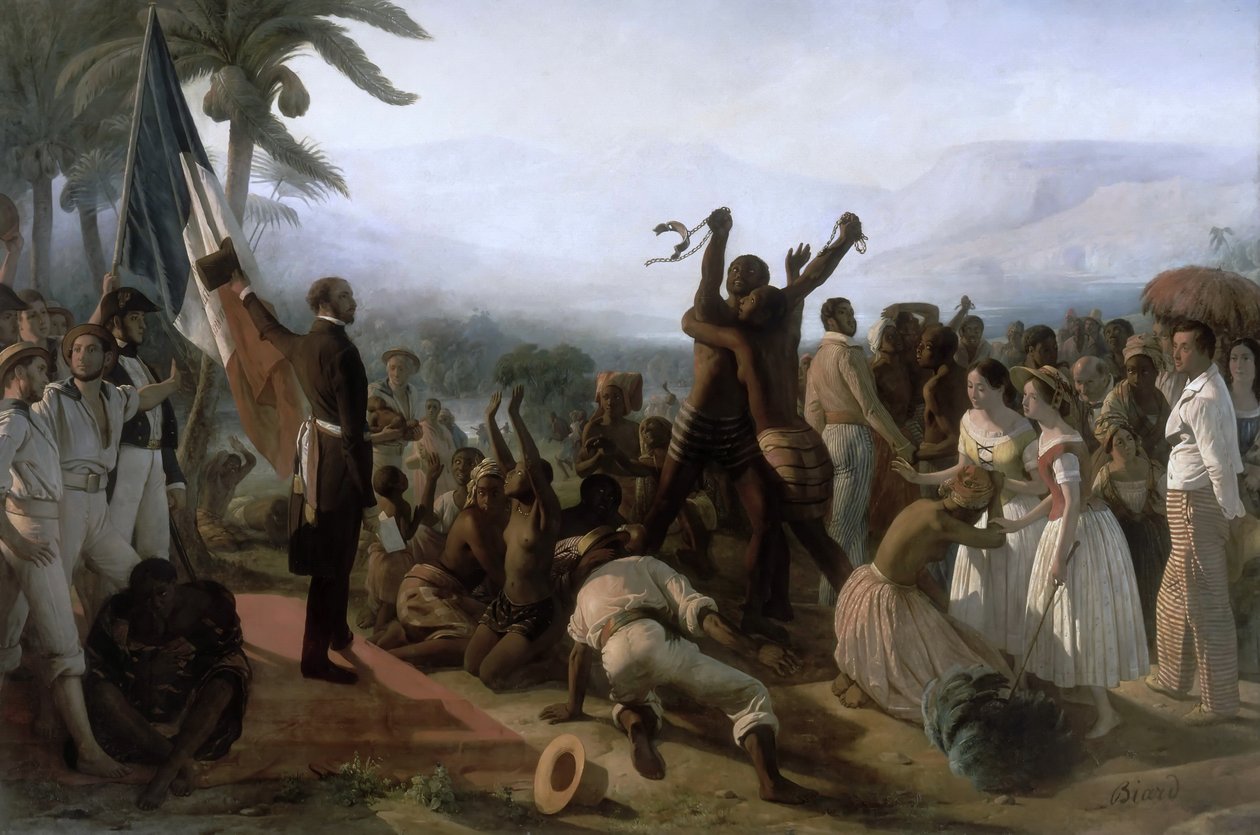 Proclamación de la Abolición de la Esclavitud en las Colonias Francesas, 27 de abril de 1848 de François Auguste Biard