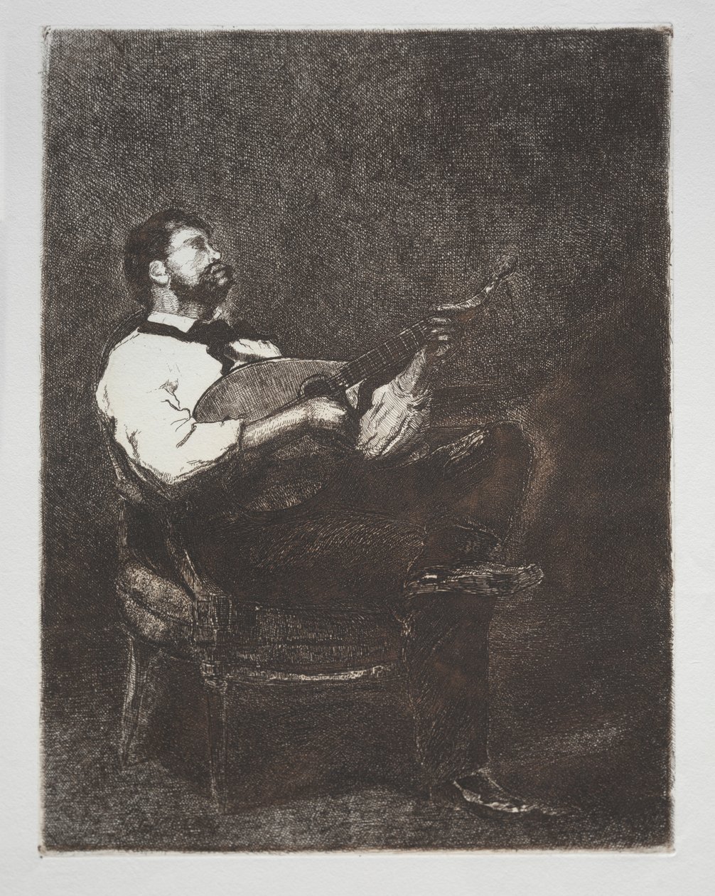 Guitarrista, 1861 de François Bonvin