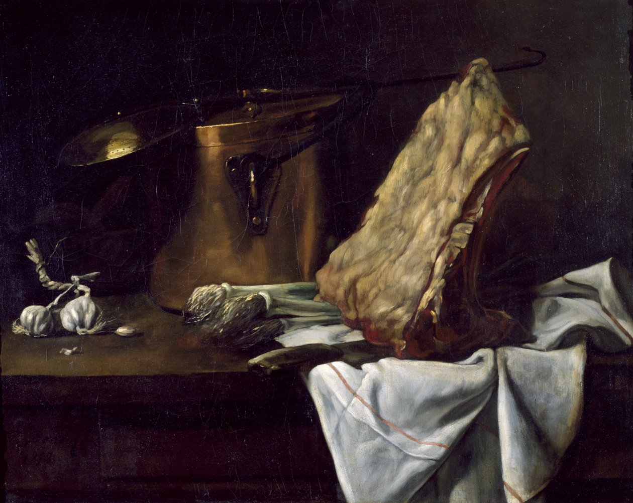 Naturaleza muerta, 1858 de François Bonvin