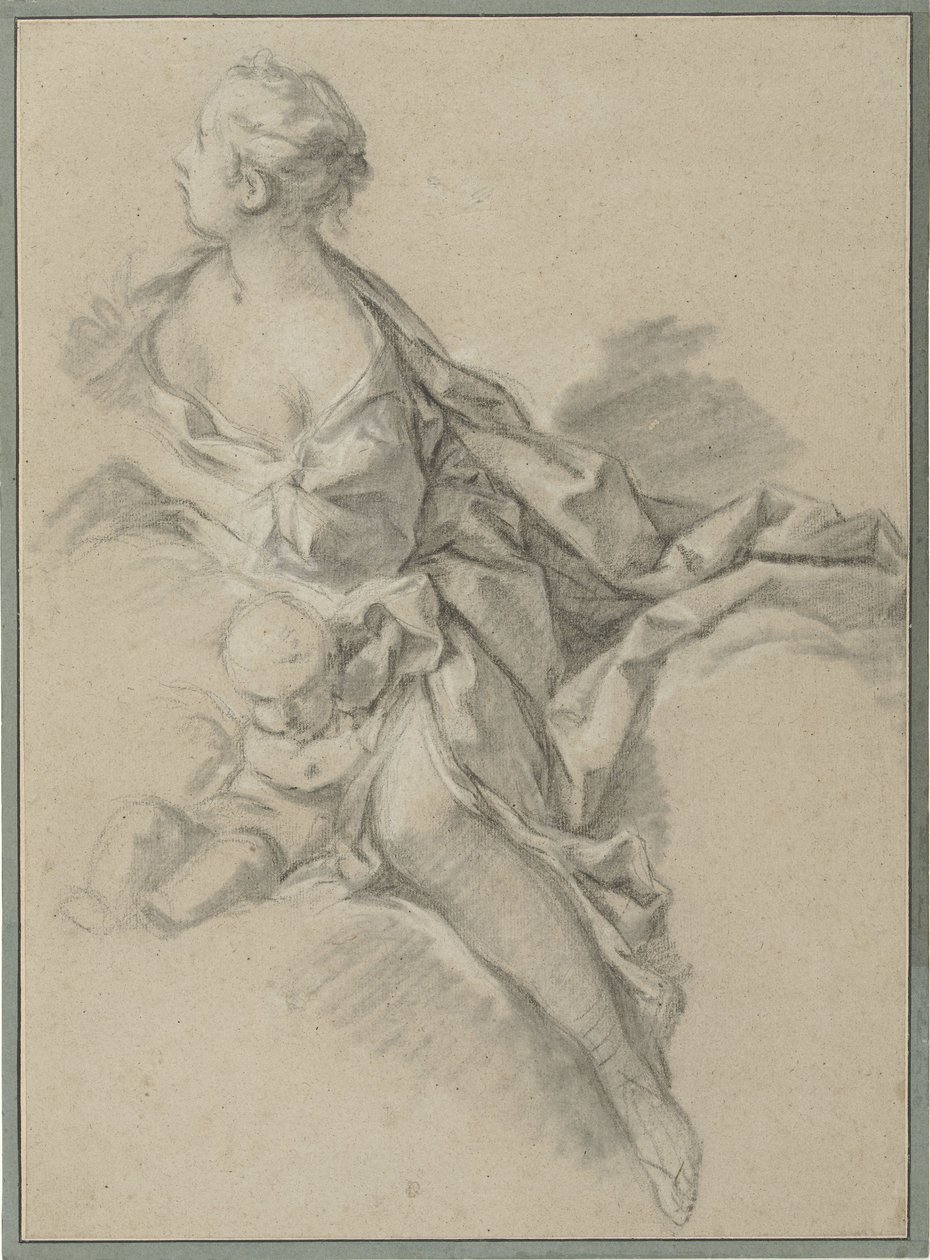 Estudio de una mujer (Clytia); estudio preparatorio para 