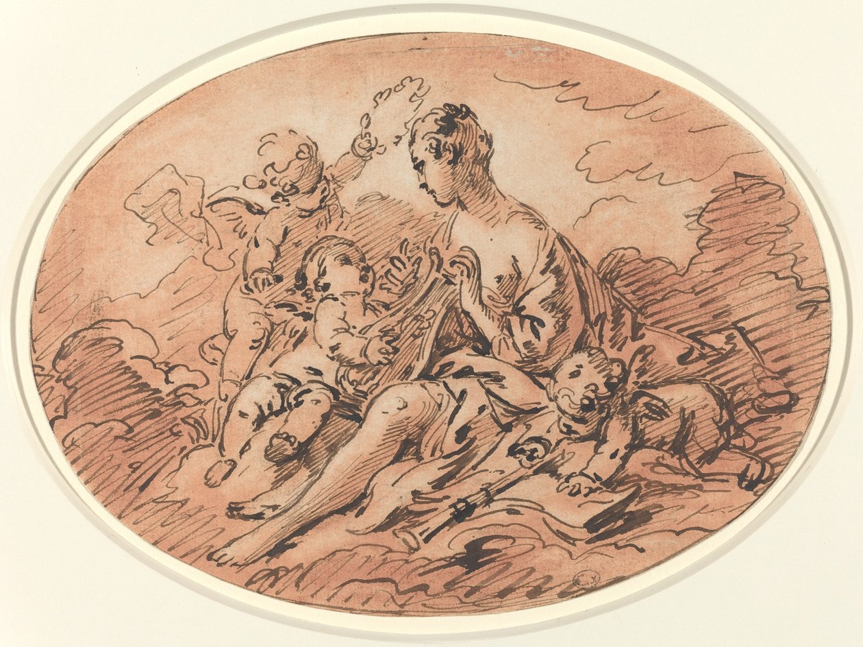 Alegoría de la música de François Boucher