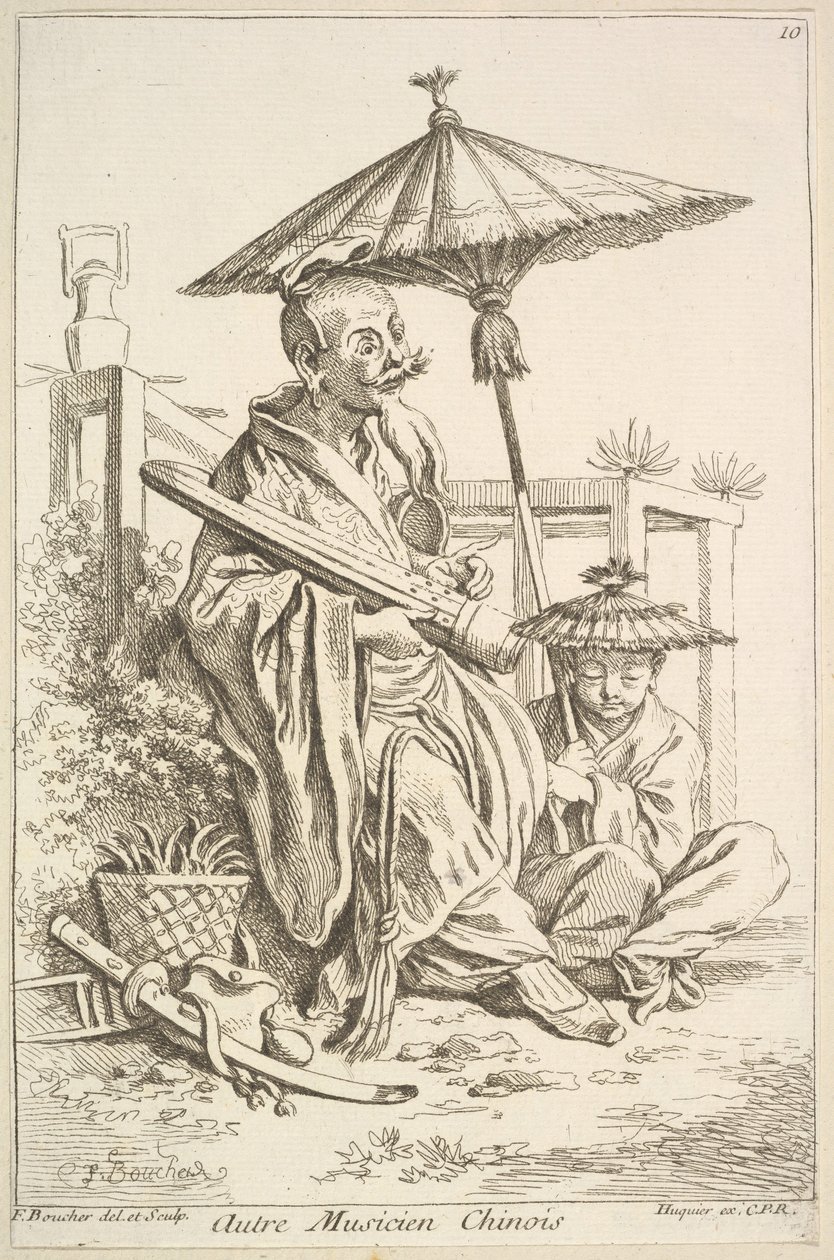 Otro músico chino, 1738-45 de François Boucher
