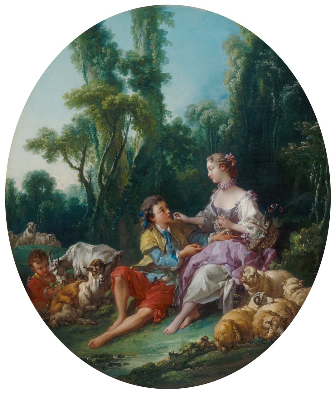 ¿Están Pensando en la Uva? de François Boucher