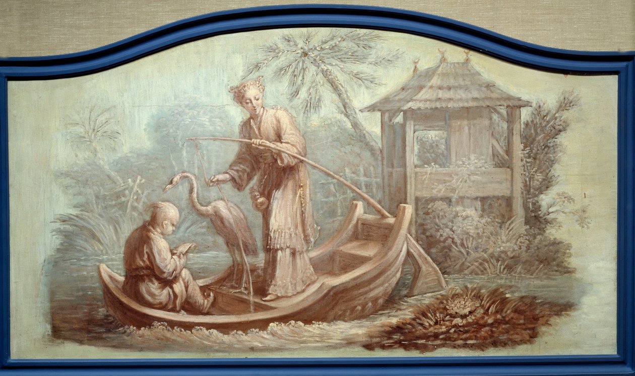 Chinoiserie: Escena de pesca en China de François Boucher