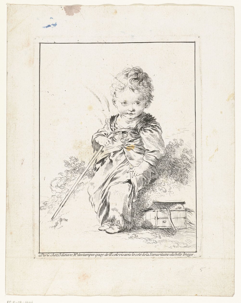 El pequeño deshollinador Le petit Savoyard Cuatro grabados con niños (título de la serie) de François Boucher