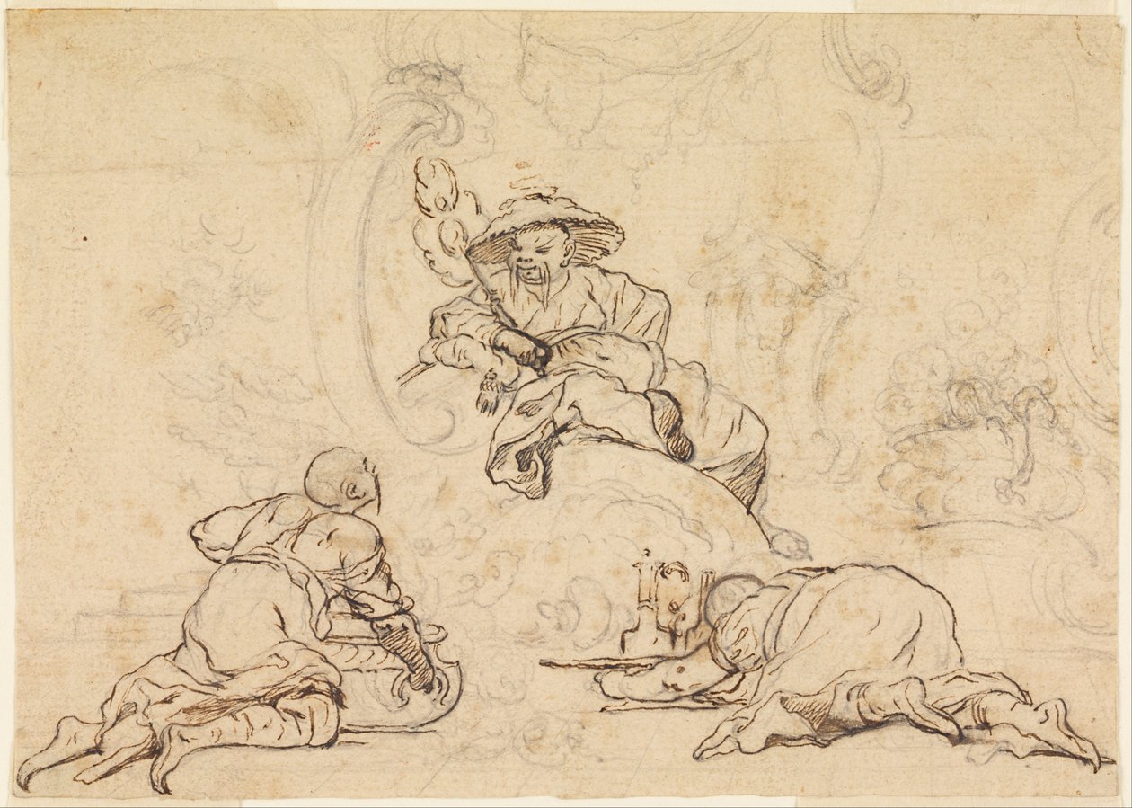 Diseños para ornamento chinoiserie de François Boucher