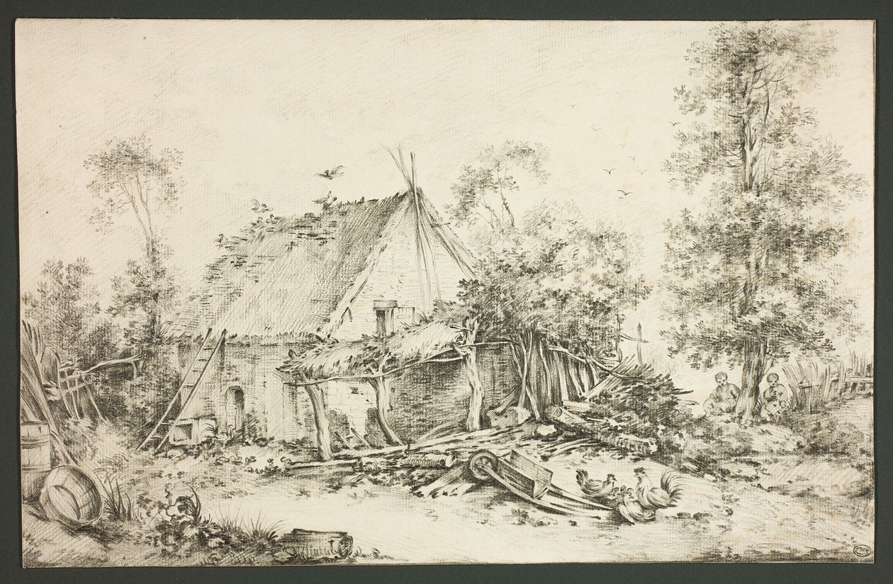 Patio de la granja de François Boucher