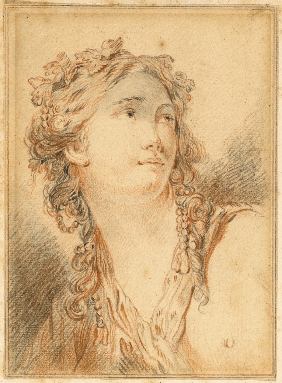 Cabeza de Bacante de François Boucher