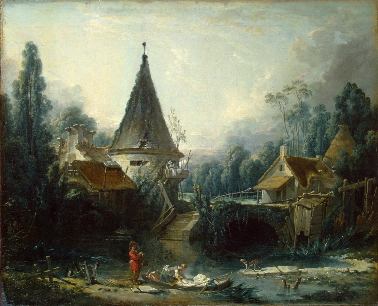 Paisaje cerca de Beauvais de François Boucher