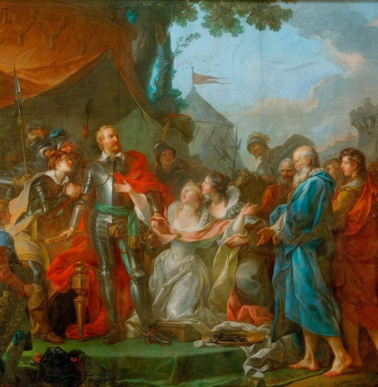 Las armas de Francia y Navarra de François Boucher