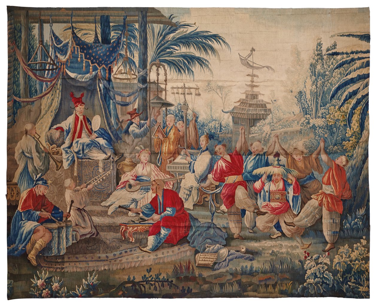 Tapiz de Luis XVI "aux Chinoiserie", Aubusson, último cuarto del siglo XVIII de François Boucher