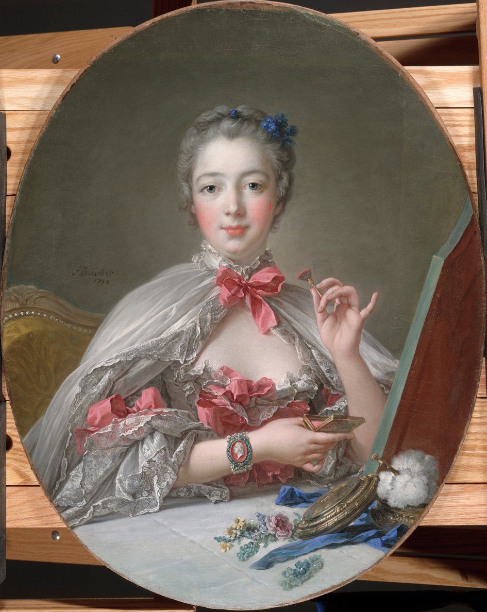 Madame de Pompadour en su tocador, c.1760 de François Boucher