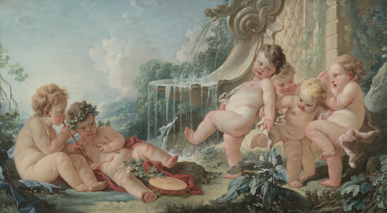 Música y danza, 1740s de François Boucher