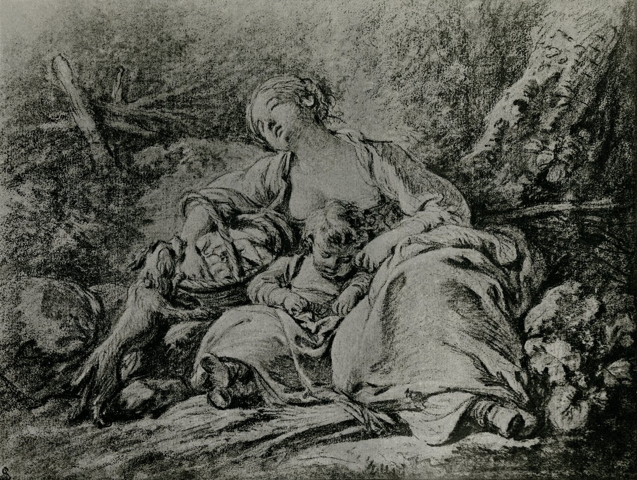 Camino al mercado de François Boucher