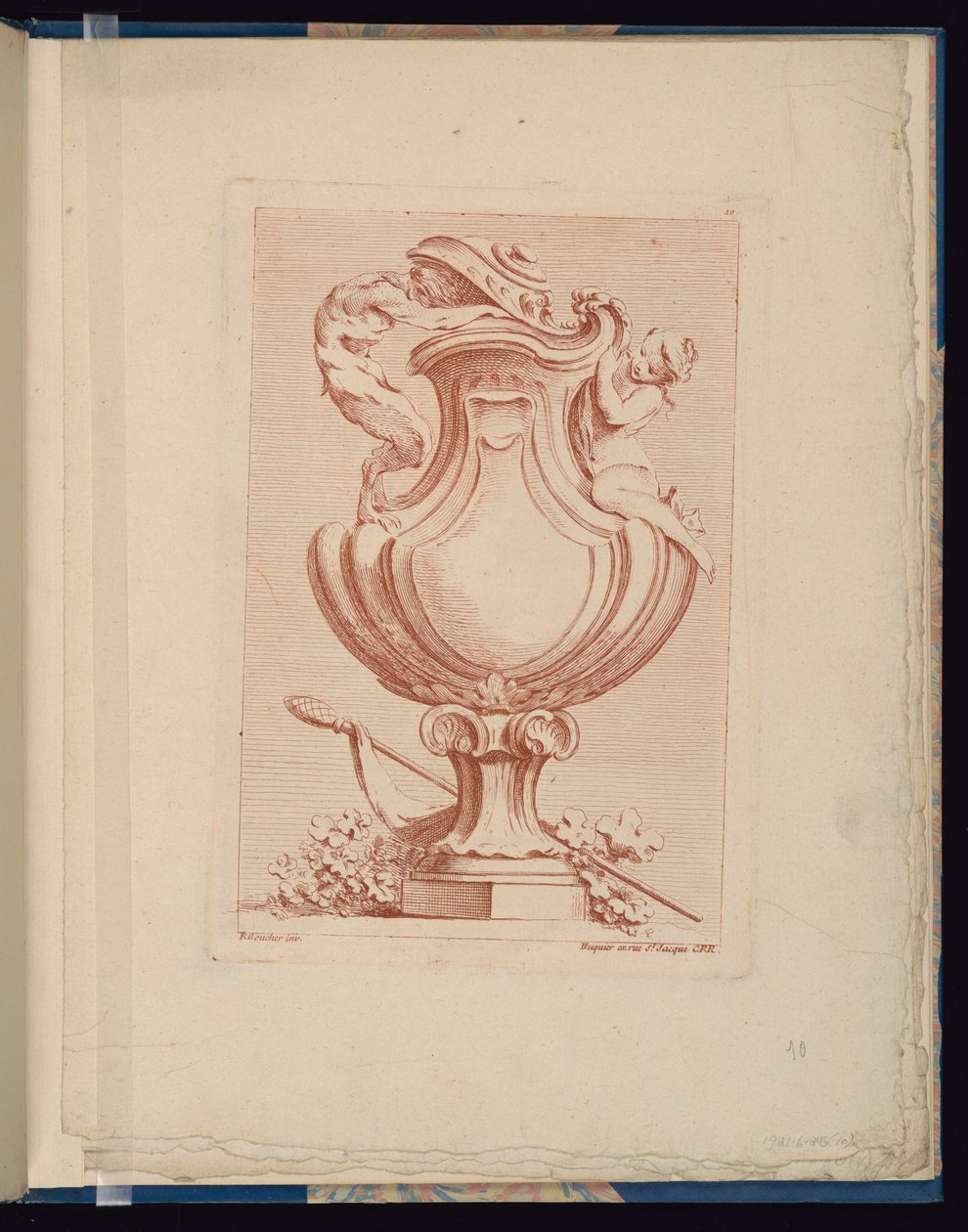 Placa 10, Libro de jarrones de François Boucher