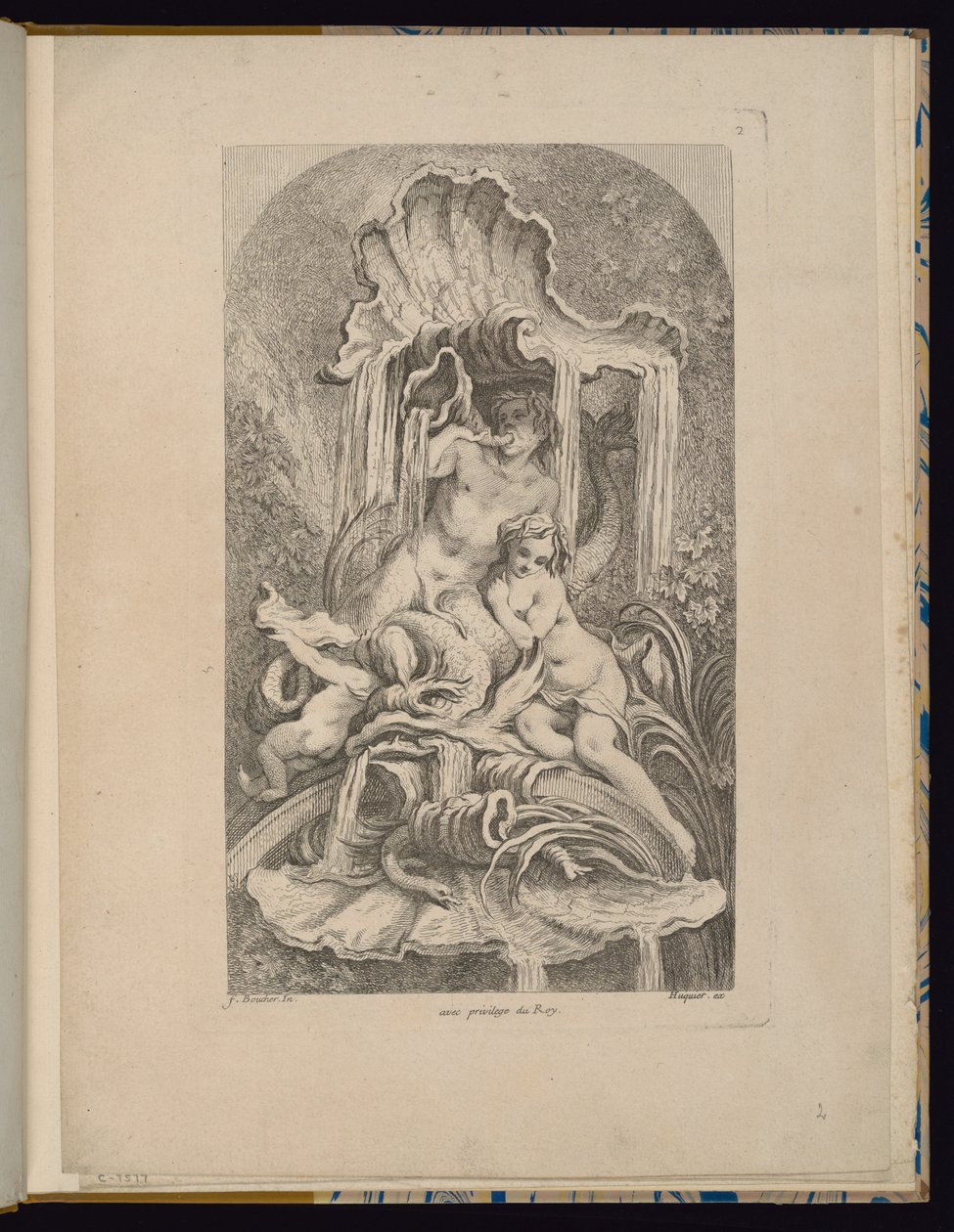 Placa 2, Colección de fuentes de François Boucher