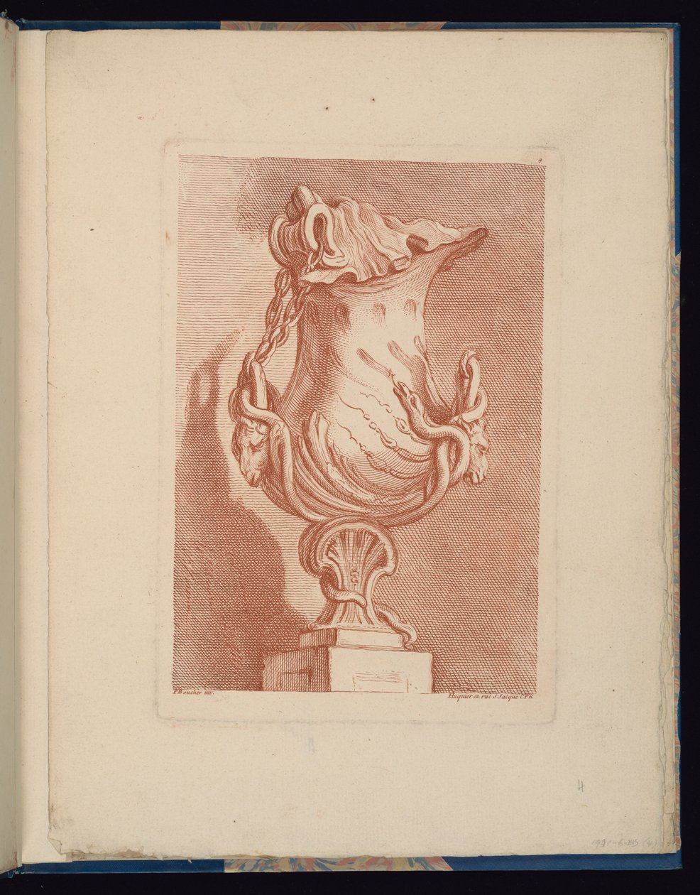 Placa 4, Libro de jarrones de François Boucher