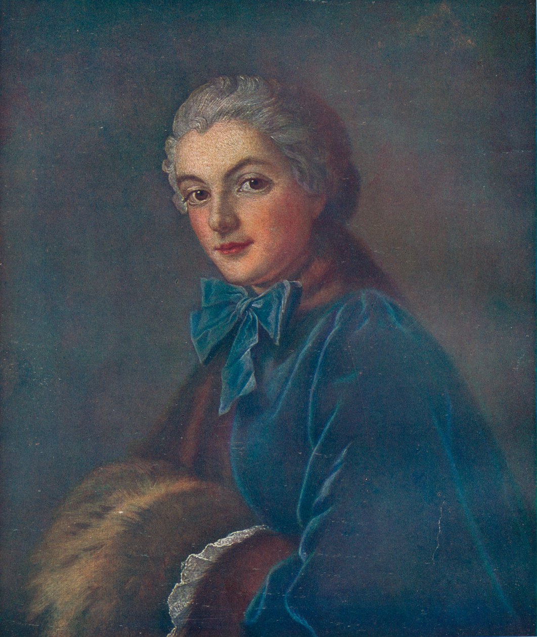 Retrato de una joven, siglo XVIII de François Boucher