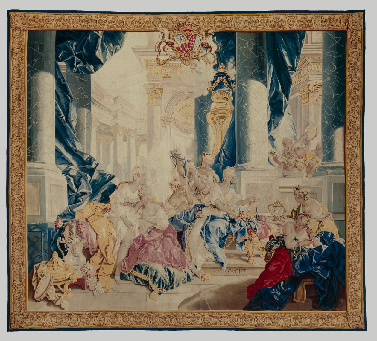Psique mostrando sus tesoros a sus hermanas, 1744-46 de François Boucher
