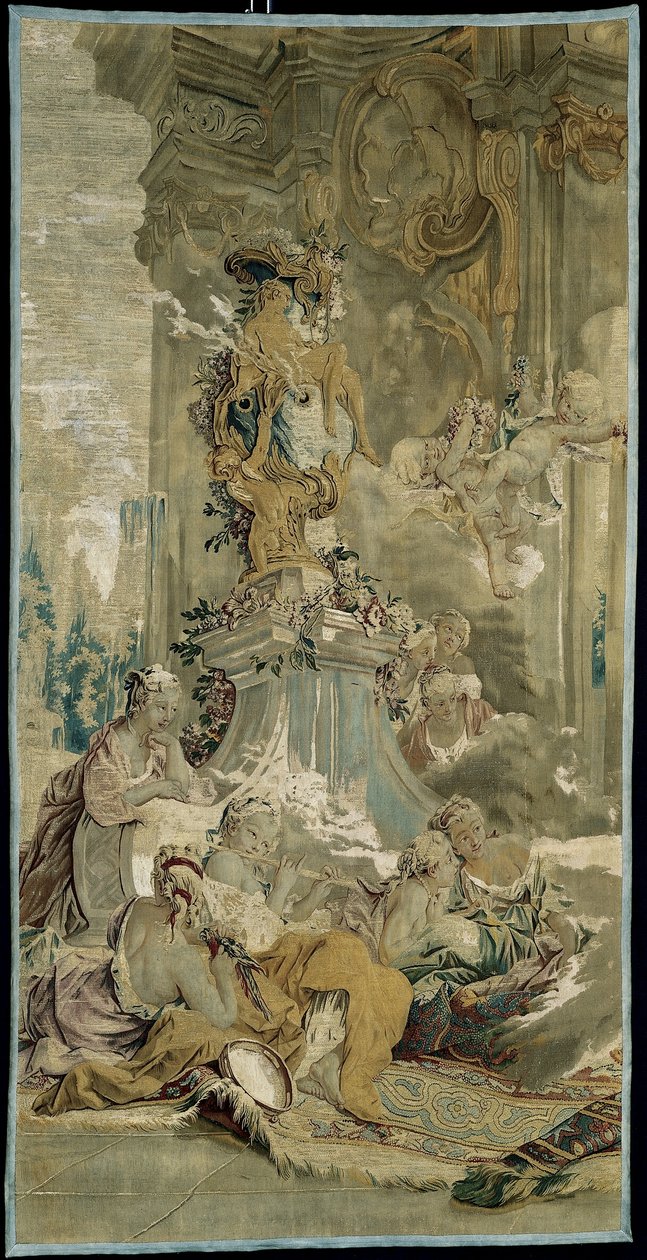 Entrada de Psique en el palacio de Cupido [fragmento izquierdo], de La historia de Psique de François Boucher