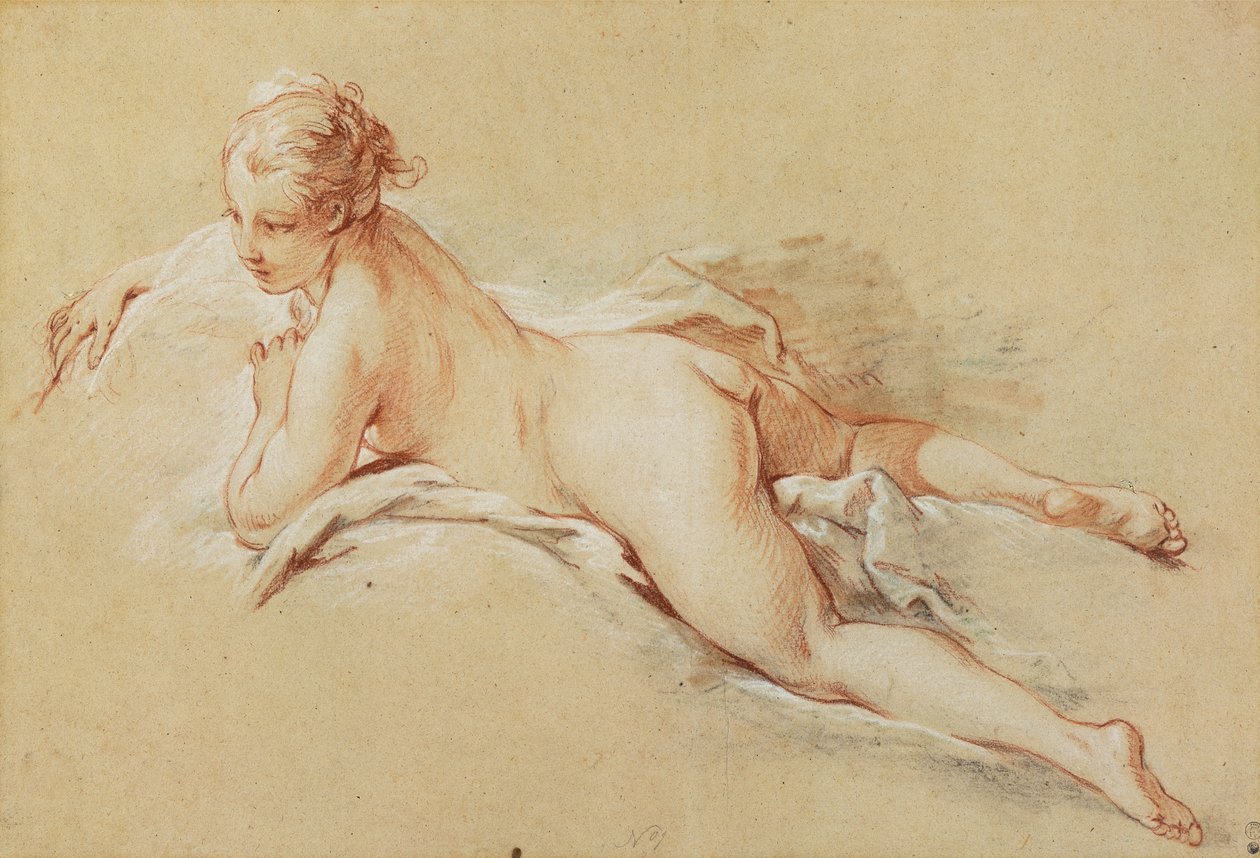 Desnudo recostado de François Boucher