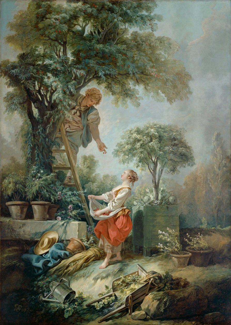 Los Recolectores de Cerezas, 1768 de François Boucher