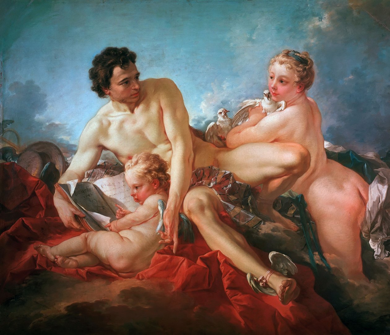 La educación de Cupido de François Boucher