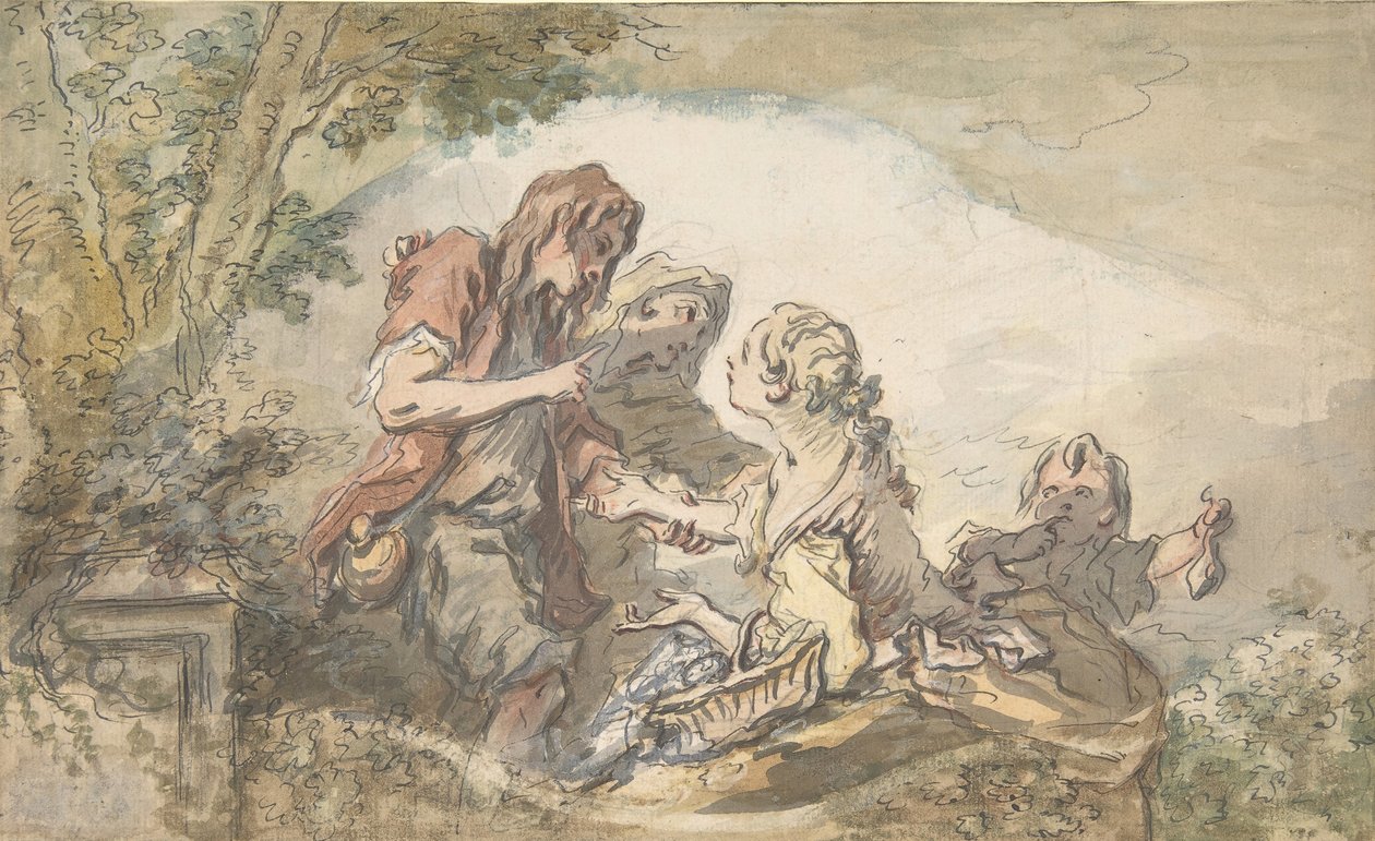 La adivina, siglo XVIII de François Boucher
