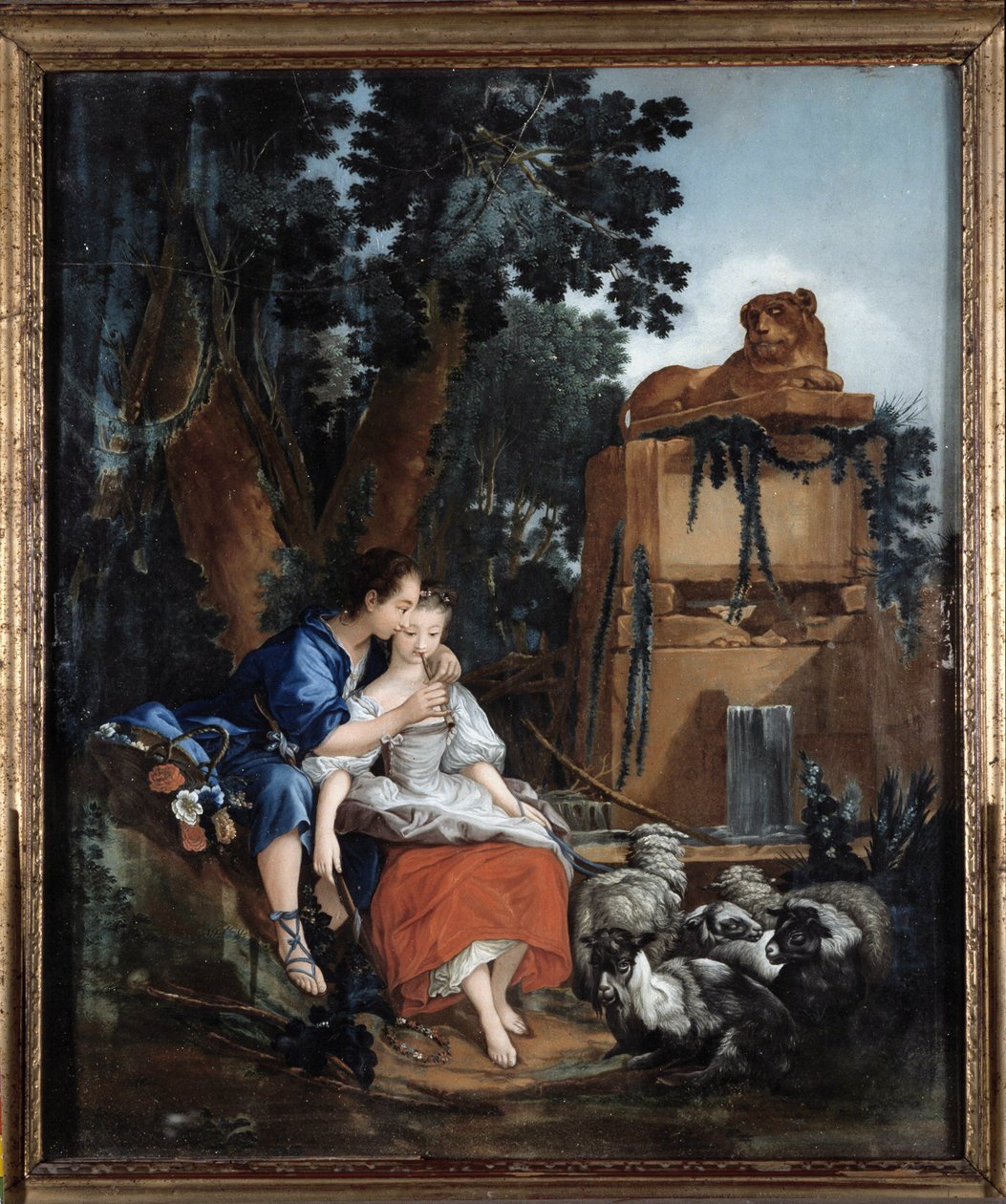 La lección de flauta de François Boucher