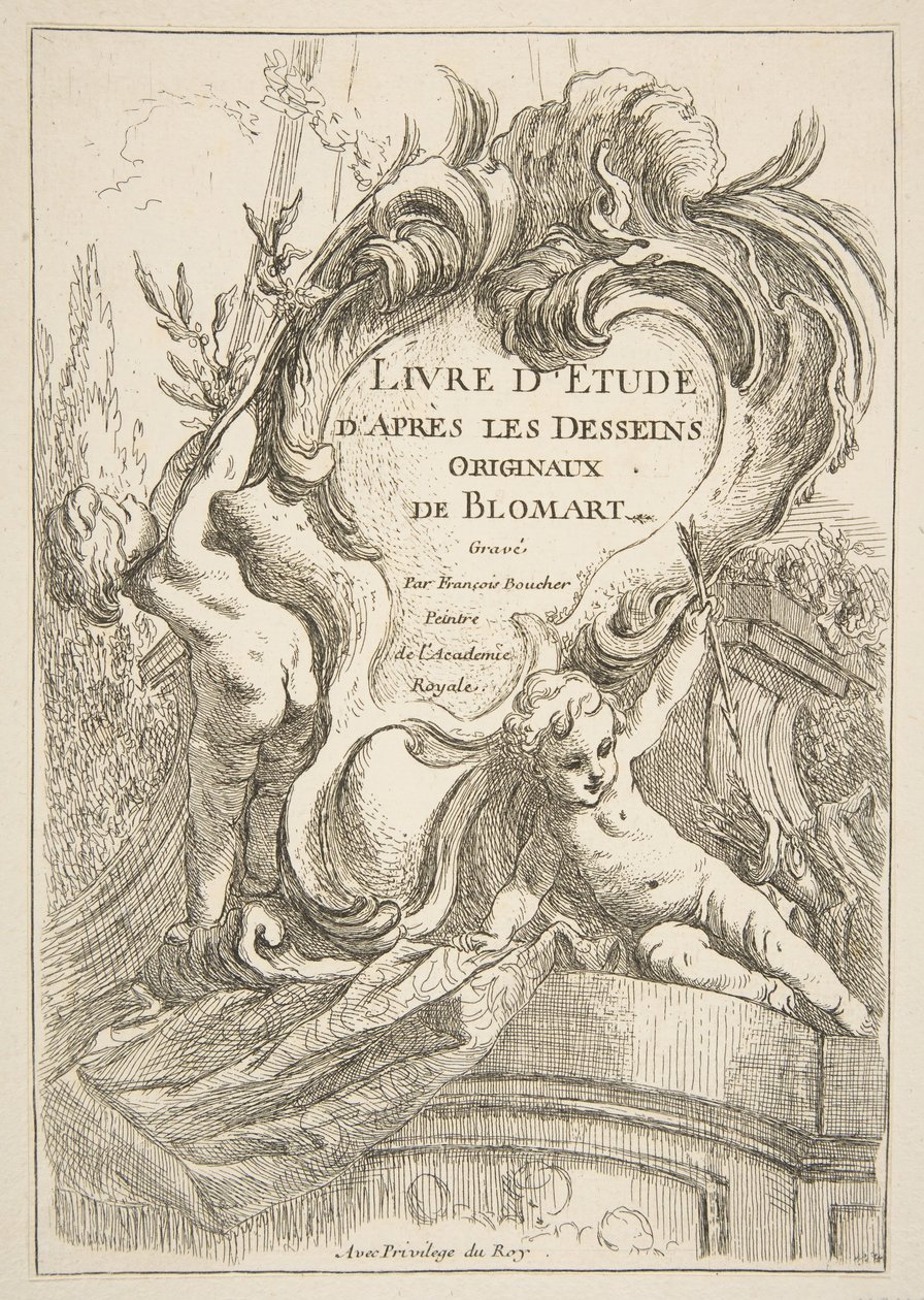 Página de título, 1753 de François Boucher