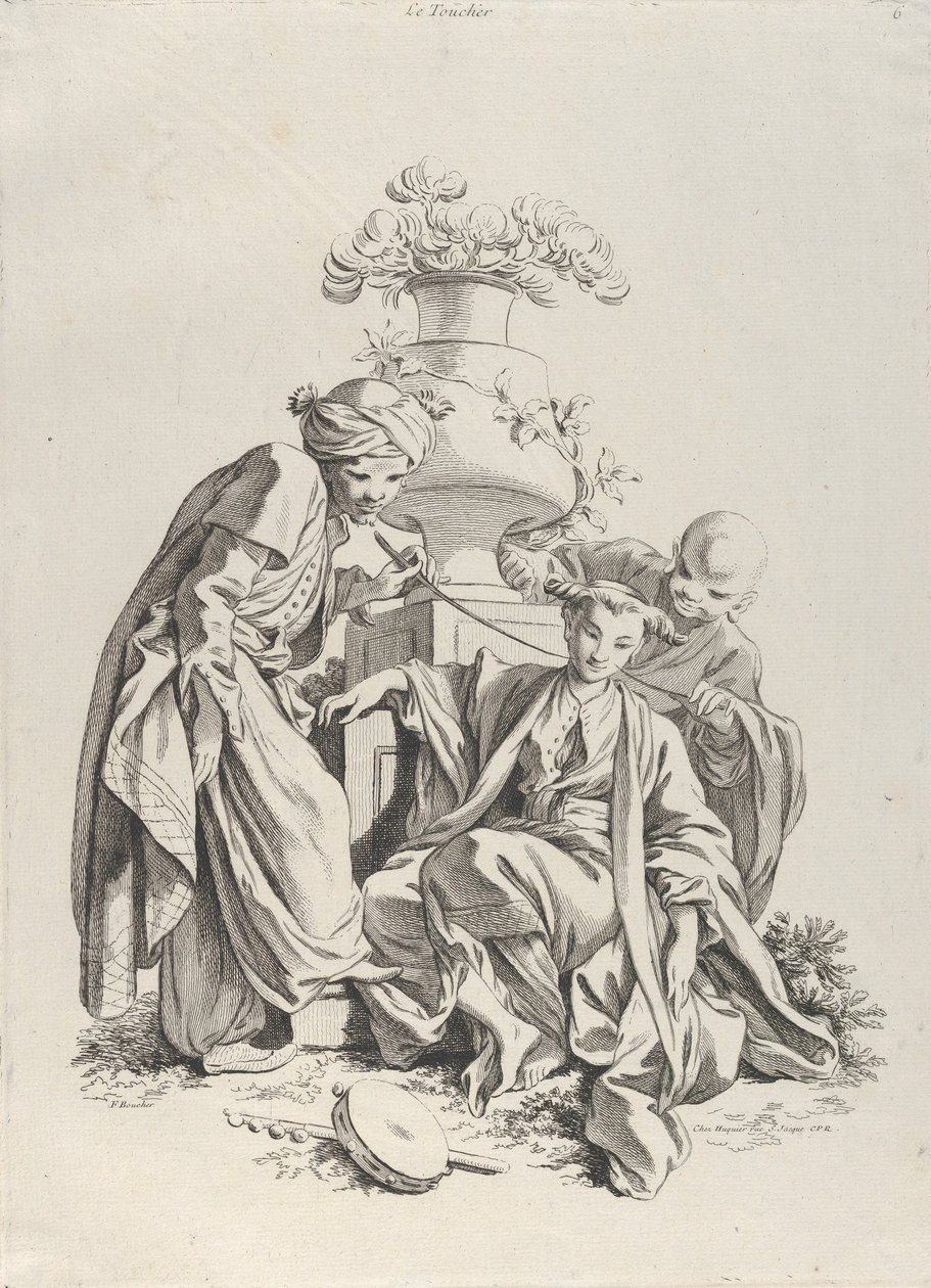 El tacto, de Los Cinco Sentidos de François Boucher