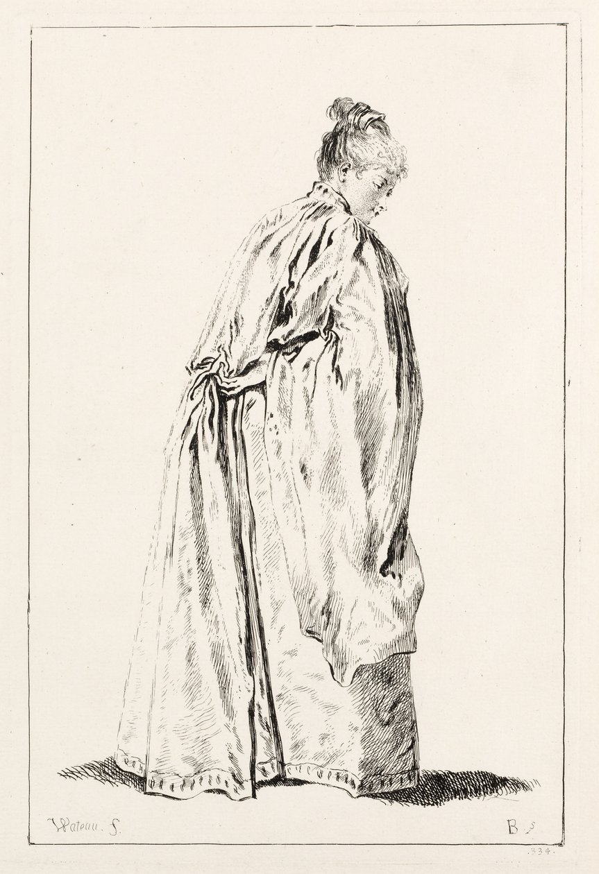 Mujer de pie de François Boucher
