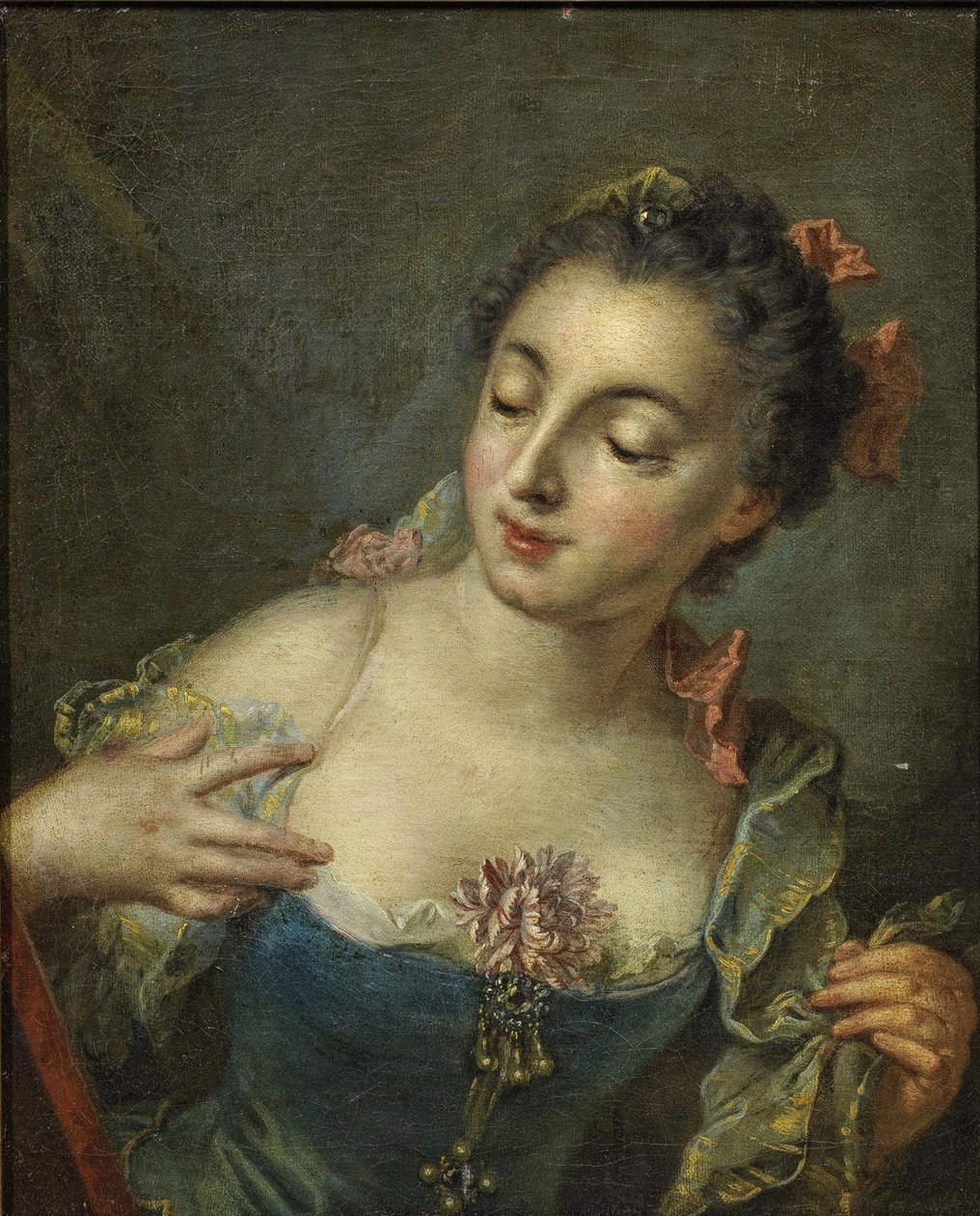 Joven de la izquierda de François Boucher