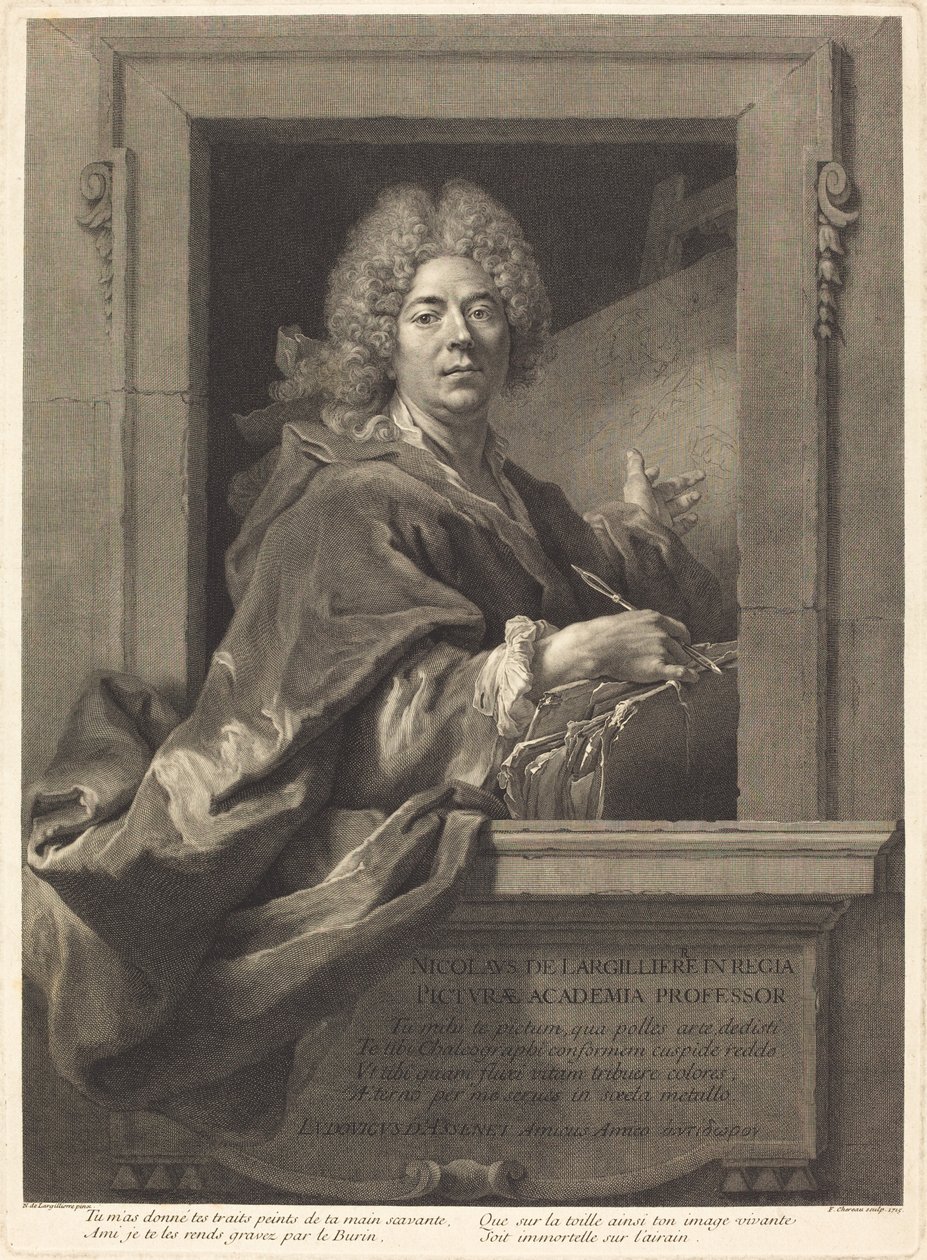 Nicolas de Largillière de François Chereau I after Nicolas de Largillierre