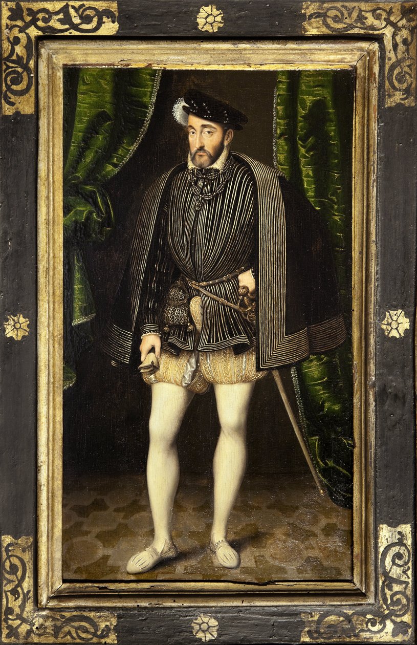 Retrato de Enrique II (1519-1559), hijo de Francisco I y Claudia de Francia, rey de Francia de 1547 a 1559 de François Clouet