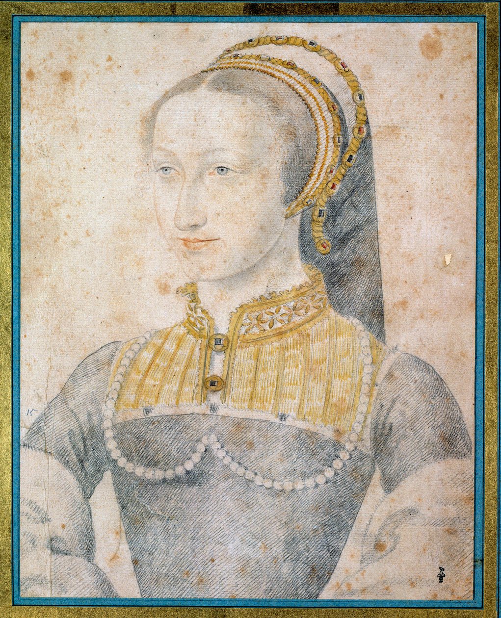 Retrato de Juana de Albret, Reina de Navarra (1528 - 1572), Madre de Enrique IV de François Clouet