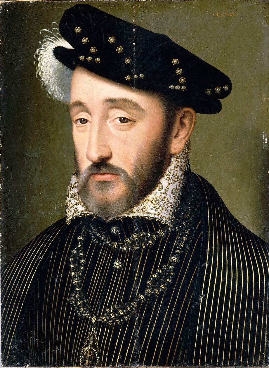 Retrato del Rey Enrique II de Francia 1519-1559, 1547 de François Clouet