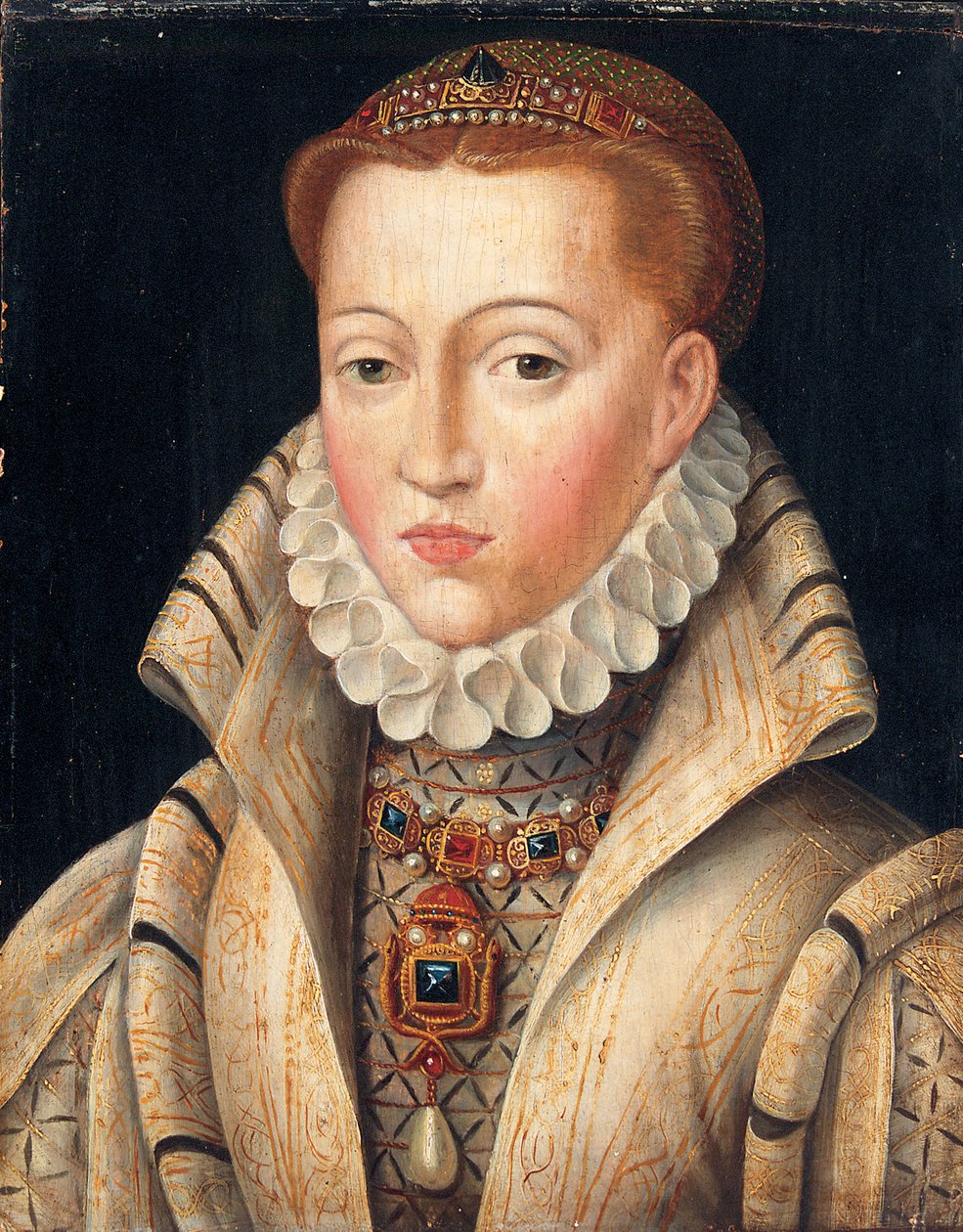 Retrato de una dama, previamente identificada como Lady Jane Grey de François Clouet