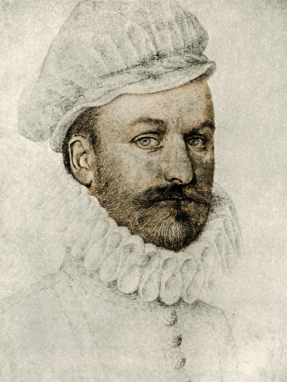 Retrato de un hombre con gorguera y gorra de François Clouet