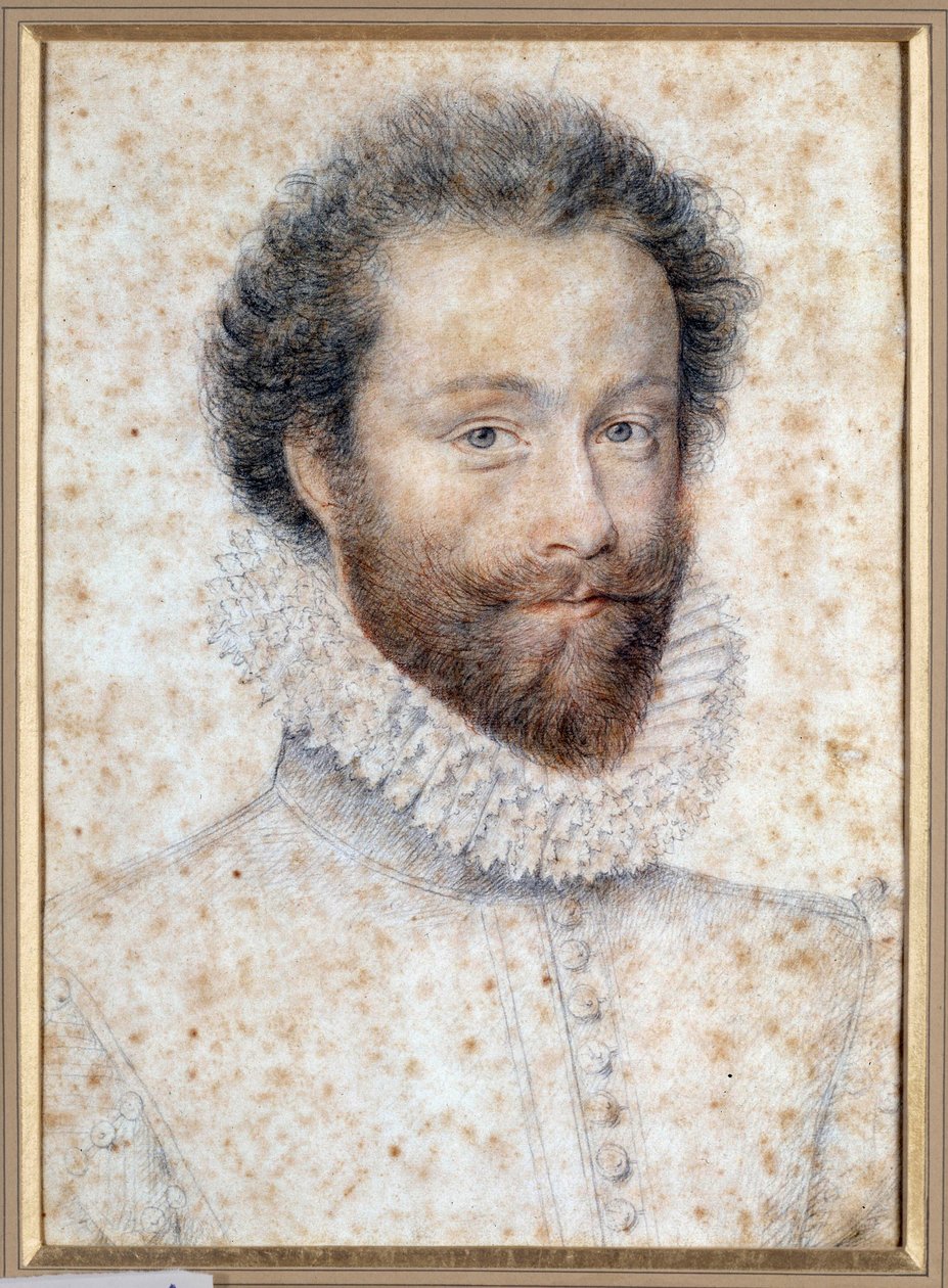 Retrato de desconocido, quizás Luis I, Príncipe de Condé de François Clouet