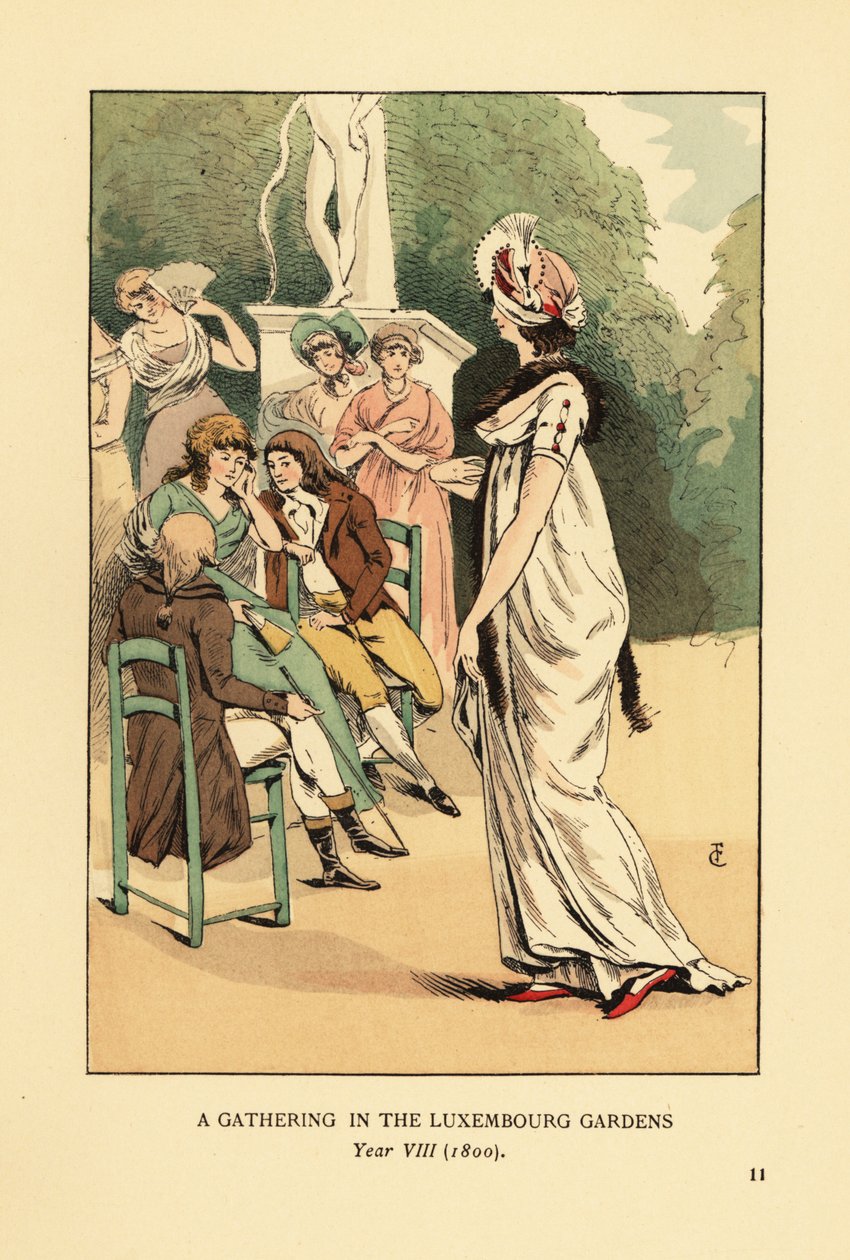 Reunión en los Jardines de Luxemburgo, Año VIII de François Courboin