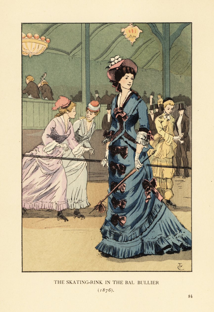 La pista de patinaje del Bal Bullier en 1876 de François Courboin