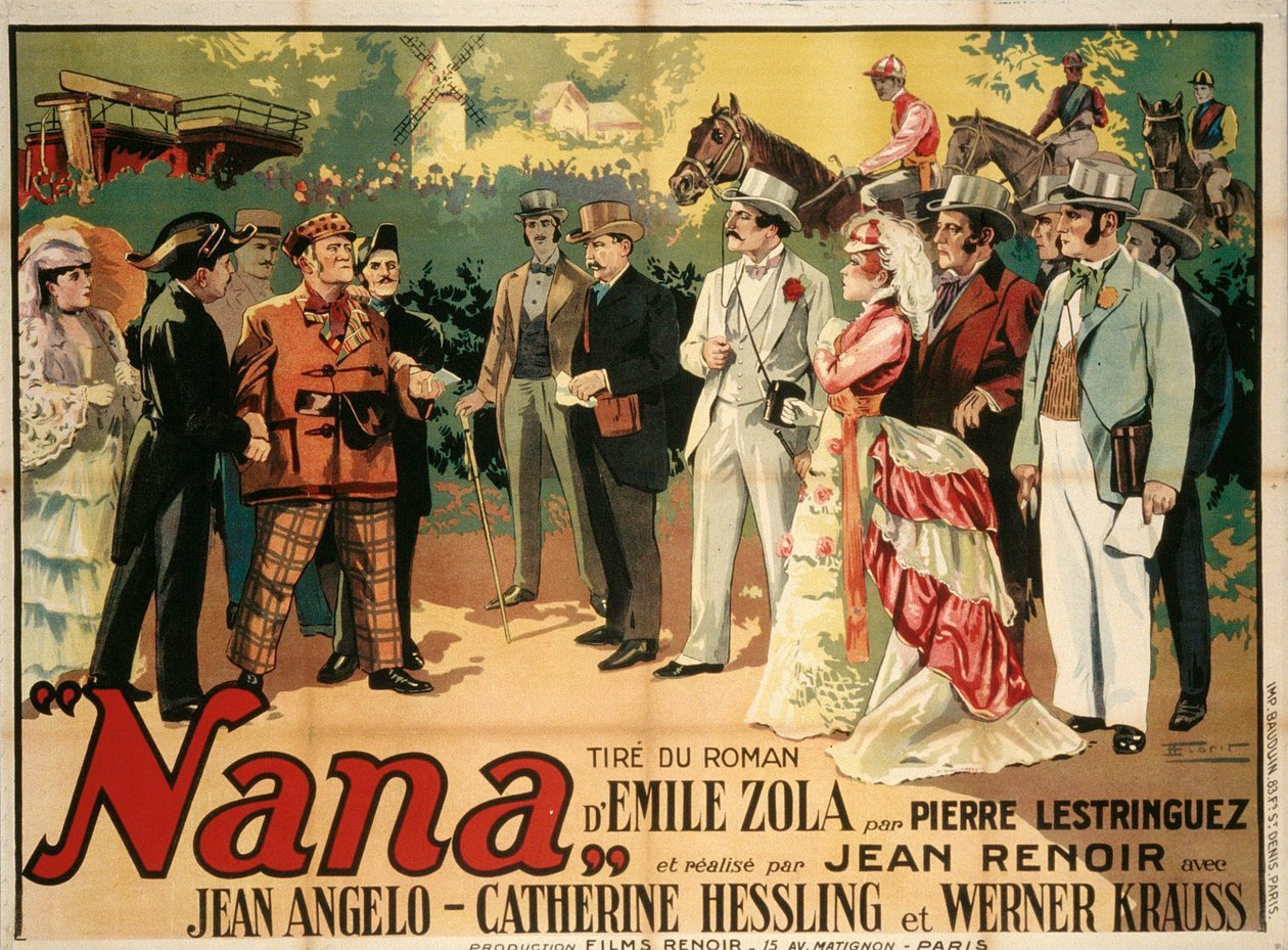 Póster de la película Nana de Jean Renoir, 1926 de François Florit
