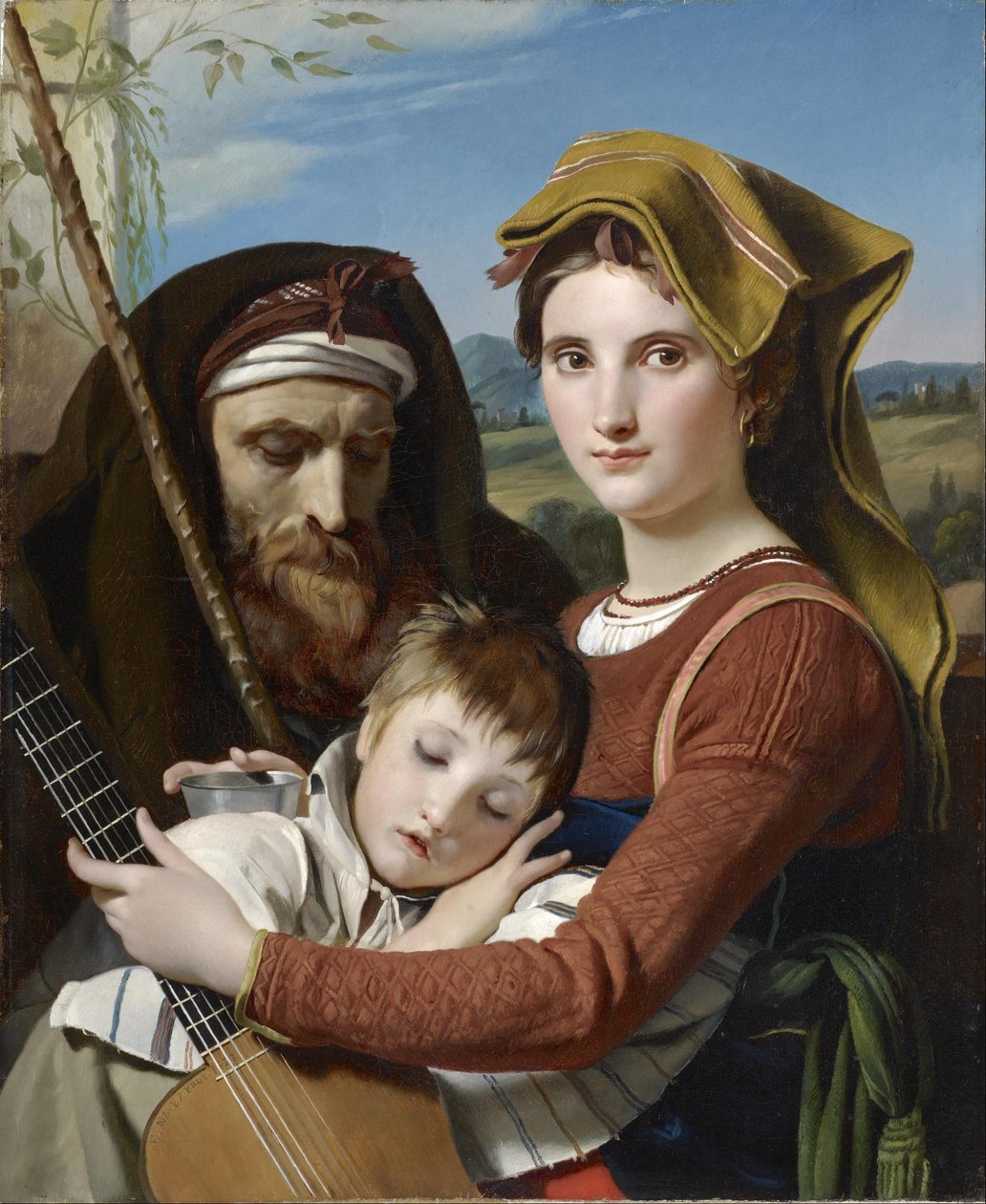 Familia de pastores romanos en la Campagna de François Joseph Navez