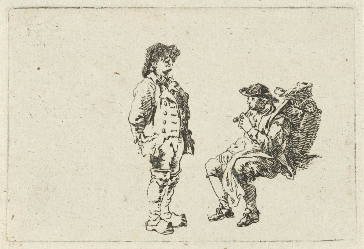 Granjero y fumador de pipa de François Joseph Pfeiffer (II)