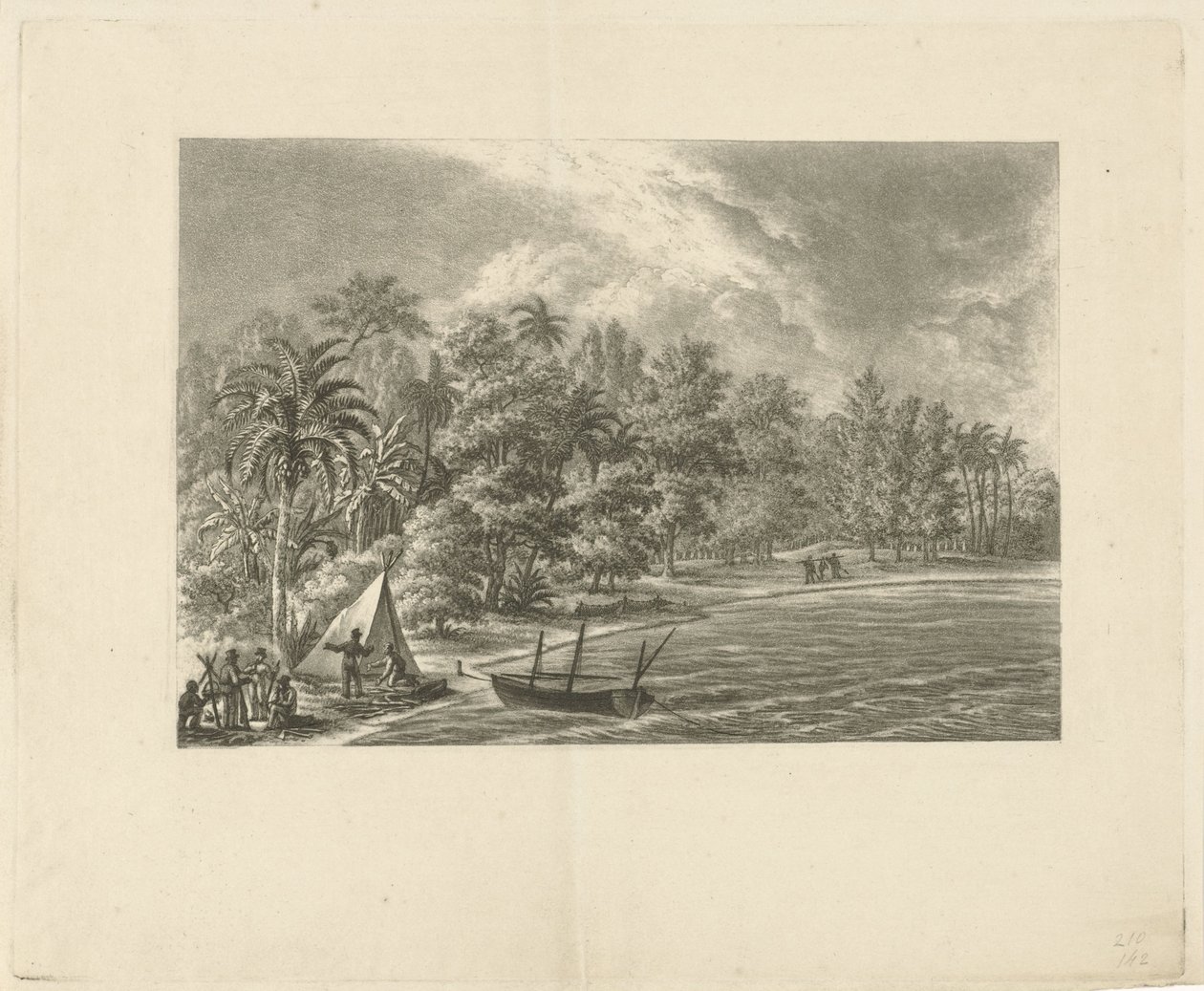 paisaje tropical de François Joseph Pfeiffer (II)