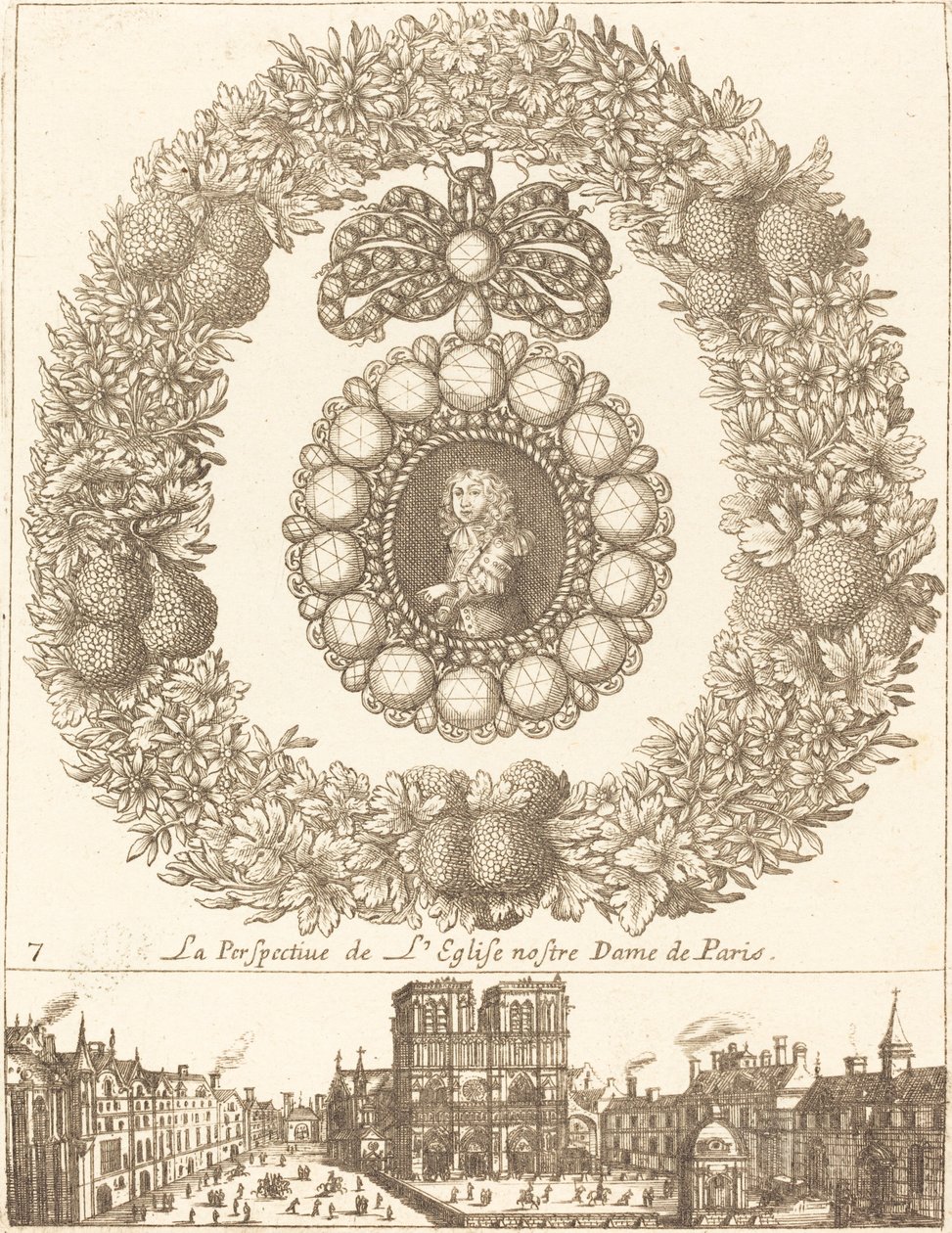 La Perspectiva de la Iglesia de Notre Dame de París de François Le Febvre